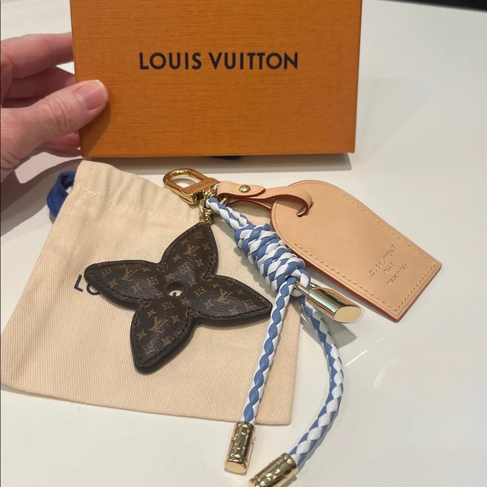 Authentic Louis Vuitton Monogram Lock and Bloom Bag Charm NEW - Picture 7 of 7